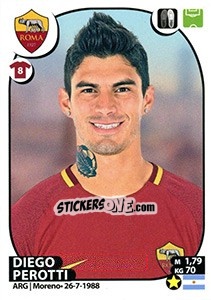 Sticker Diego Perotti - Calciatori 2017-2018 n. 416 - Panini
