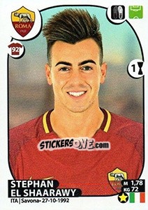 Sticker Stephan El Shaarawy - Calciatori 2017-2018 - Panini