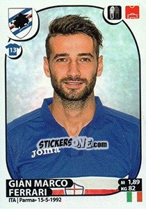 Figurina Gian Marco Ferrari - Calciatori 2017-2018 - Panini