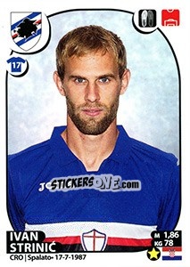 Sticker Ivan Strinic - Calciatori 2017-2018 n. 434 - Panini