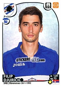 Sticker Filip Djuricic - Calciatori 2017-2018 n. 443 - Panini