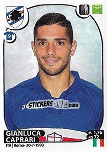 Cromo Gianluca Caprari - Calciatori 2017-2018 - Panini