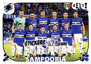 Figurina Squadra Sampdoria - Calciatori 2017-2018 - Panini