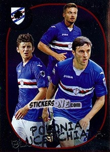 Cromo Polonia Blucerchiata / Sampdoria - Calciatori 2017-2018 - Panini