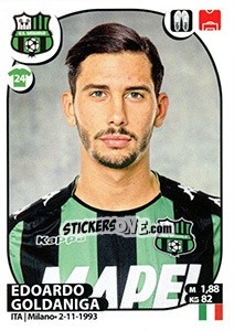 Sticker Edoardo Goldaniga - Calciatori 2017-2018 - Panini