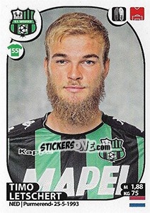 Cromo Timo Letschert - Calciatori 2017-2018 - Panini