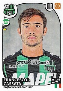 Sticker Francesco Cassata - Calciatori 2017-2018 n. 465 - Panini