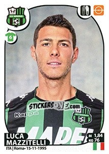 Figurina Luca Mazzitelli - Calciatori 2017-2018 - Panini