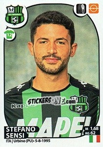 Sticker Stefano Sensi - Calciatori 2017-2018 n. 470 - Panini