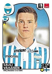 Sticker Sauli Väisänen - Calciatori 2017-2018 n. 490 - Panini