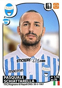 Sticker Pasquale Schiattarella - Calciatori 2017-2018 n. 496 - Panini