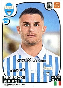 Sticker Federico Viviani - Calciatori 2017-2018 n. 498 - Panini