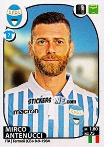 Cromo Mirco Antenucci - Calciatori 2017-2018 - Panini