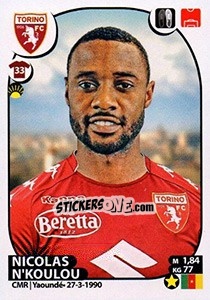 Sticker Nicolas N'Koulou - Calciatori 2017-2018 - Panini