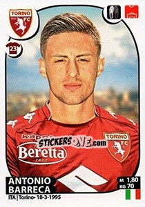 Sticker Antonio Barreca - Calciatori 2017-2018 - Panini