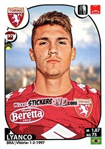 Sticker Lyanco - Calciatori 2017-2018 n. 518 - Panini