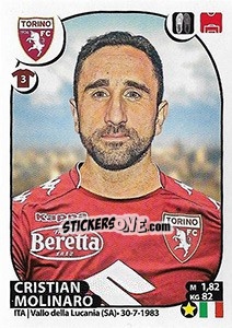 Sticker Cristian Molinaro - Calciatori 2017-2018 - Panini