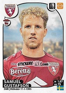 Sticker Samuel Gustafson - Calciatori 2017-2018 n. 520 - Panini