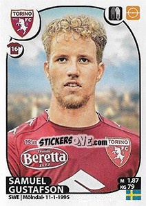 Cromo Samuel Gustafson - Calciatori 2017-2018 - Panini