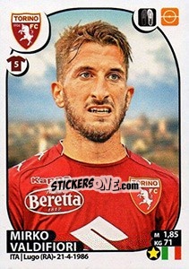 Sticker Mirko Valdifiori - Calciatori 2017-2018 - Panini