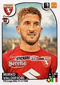 Sticker Mirko Valdifiori - Calciatori 2017-2018 n. 521 - Panini