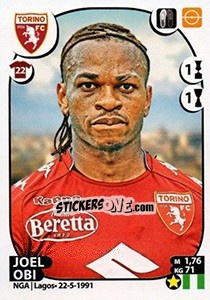 Sticker Joel Obi - Calciatori 2017-2018 n. 522 - Panini