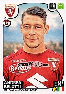 Sticker Andrea Belotti - Calciatori 2017-2018 n. 532 - Panini