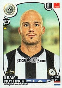 Sticker Bram Nuytinck - Calciatori 2017-2018 - Panini