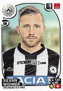Sticker Silvan Widmer - Calciatori 2017-2018 - Panini