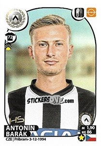 Sticker Antonín Barák - Calciatori 2017-2018 n. 554 - Panini
