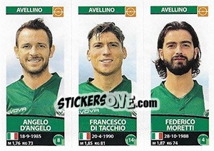 Sticker Angelo D'Angelo / Francesco Di Tacchio / Federico Moretti - Calciatori 2017-2018 - Panini