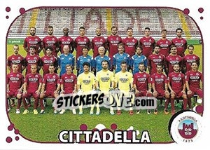 Cromo Squadra Cittadella - Calciatori 2017-2018 - Panini