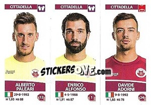 Sticker Alberto Paleari / Enrico Alfonso / Davide Adorni - Calciatori 2017-2018 n. 612 - Panini