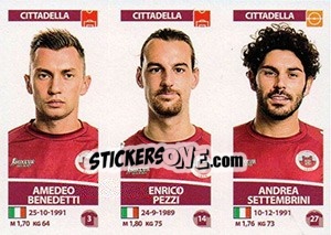 Sticker Amedeo Benedetti / Enrico Pezzi / Andrea Settembrini