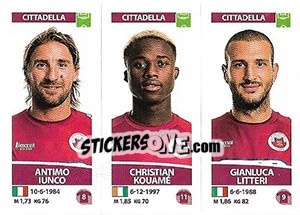 Sticker Antimo Iunco / Christian Kouamé / Gianluca Litteri - Calciatori 2017-2018 n. 617 - Panini