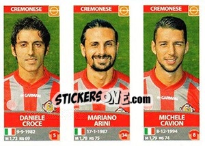 Sticker Daniele Croce / Mariano Arini / Michele Cavion - Calciatori 2017-2018 n. 622 - Panini