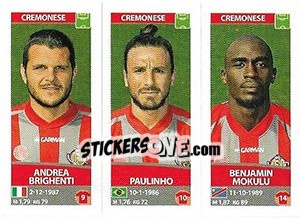 Sticker Andrea Brighenti / Paulinho / Benjamin Mokulu - Calciatori 2017-2018 n. 624 - Panini