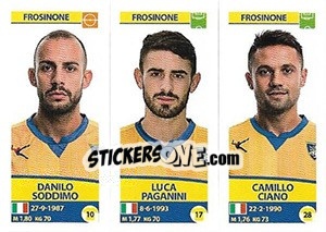 Cromo Danilo Soddimo / Luca Paganini / Camillo Ciano - Calciatori 2017-2018 - Panini