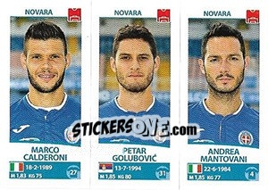 Sticker Marco Calderoni / Petar Golubovic / Andrea Mantovani - Calciatori 2017-2018 - Panini