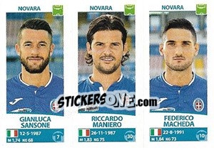 Sticker Gianluca Sansone / Riccardo Maniero / Federico Macheda - Calciatori 2017-2018 n. 654 - Panini
