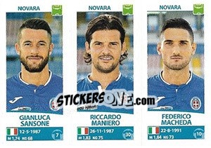 Cromo Gianluca Sansone / Riccardo Maniero / Federico Macheda - Calciatori 2017-2018 - Panini