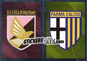 Sticker Scudetto Palermo - Scudetto Parma - Calciatori 2017-2018 n. 655 - Panini