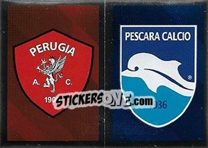 Sticker Scudetto Perugia - Scudetto Pescara - Calciatori 2017-2018 n. 670 - Panini