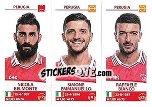 Sticker Nicola Belmonte / Simone Emmanuello / Raffaele Bianco - Calciatori 2017-2018 n. 674 - Panini