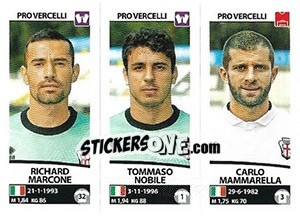 Sticker Richard Marcone / Tommaso Nobile / Carlo Mammarella - Calciatori 2017-2018 - Panini