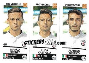 Sticker Marco Firenze / Luca Castiglia / Alfredo Bifulco - Calciatori 2017-2018 - Panini