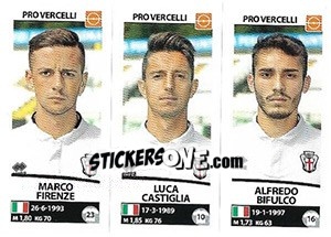 Figurina Marco Firenze / Luca Castiglia / Alfredo Bifulco - Calciatori 2017-2018 - Panini