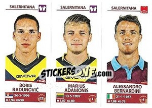 Sticker Boris Radunovic / Marius Adamonis / Alessandro Bernardini - Calciatori 2017-2018 n. 694 - Panini