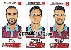 Sticker Luigi Vitale / Valerio Mantovani / Raffaele Pucino - Calciatori 2017-2018 - Panini