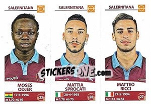 Sticker Moses Odjer / Mattia Sprocati / Matteo Ricci - Calciatori 2017-2018 - Panini